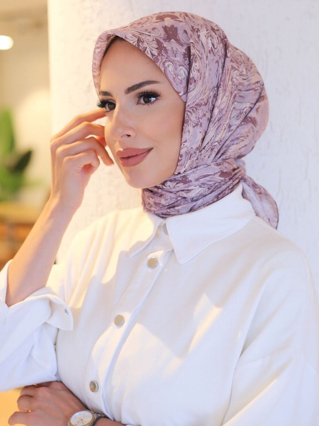Ebruli Eşarp rose
