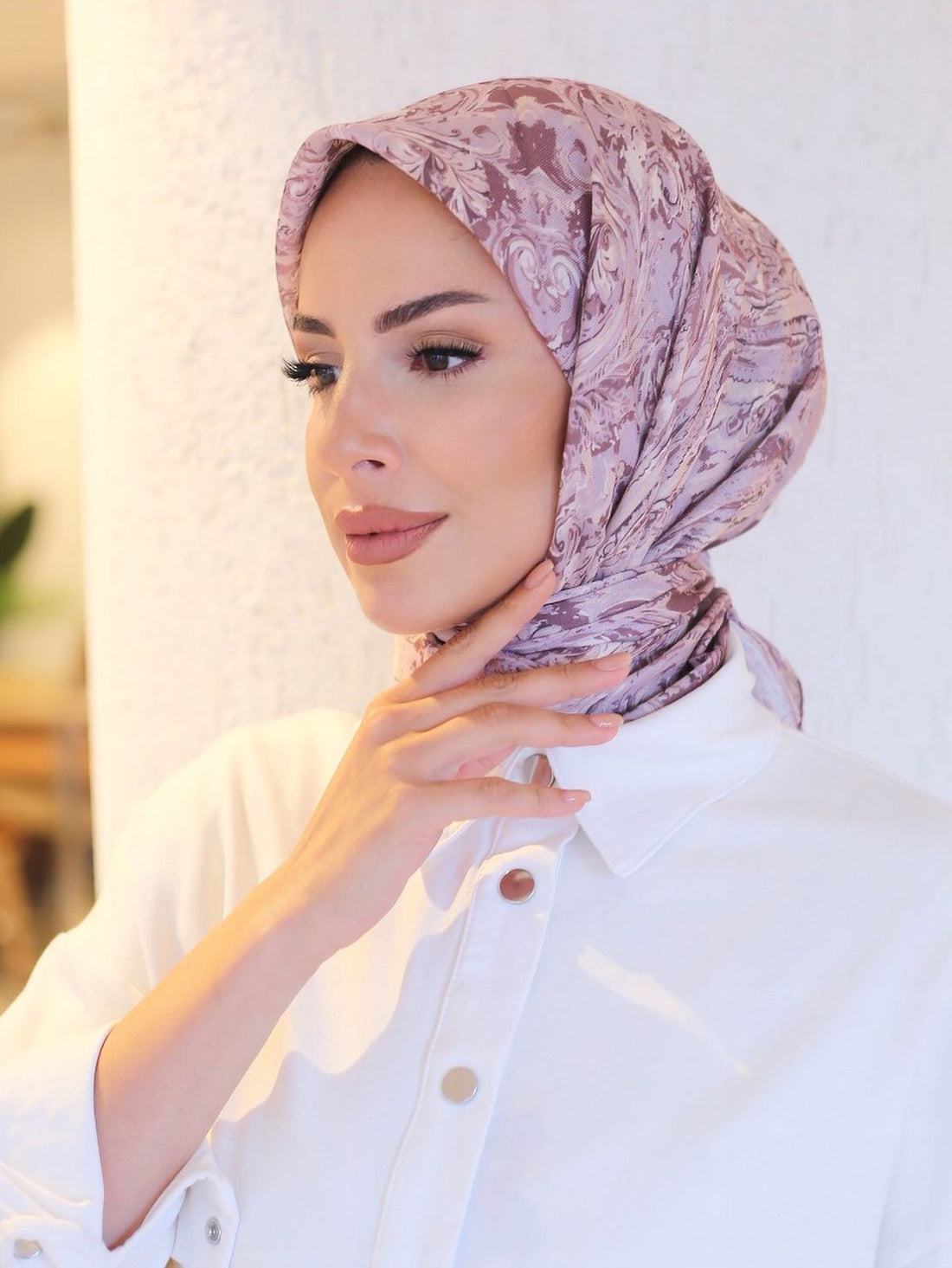 Ebruli Eşarp rose
