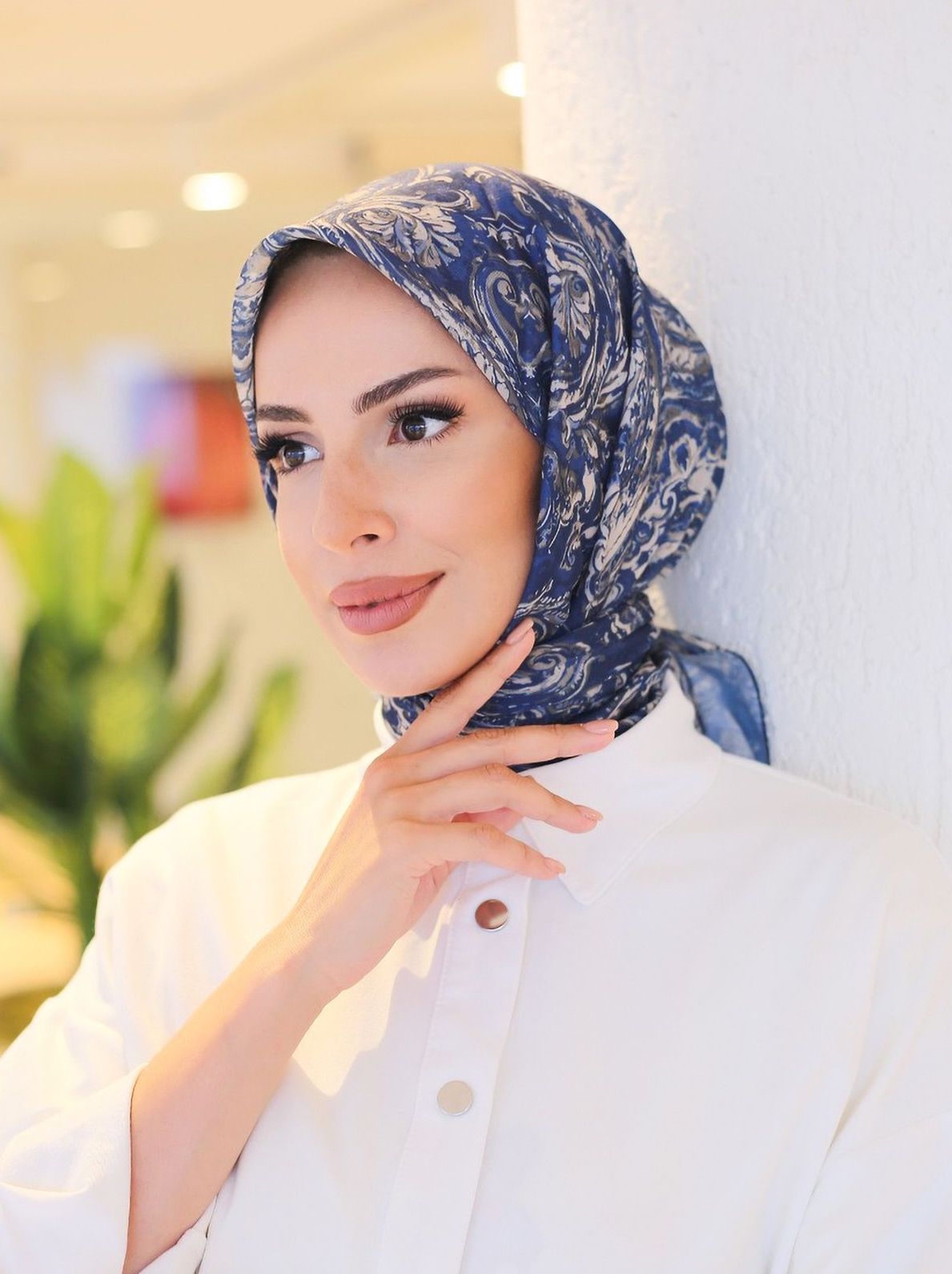 Ebruli Eşarp Marine