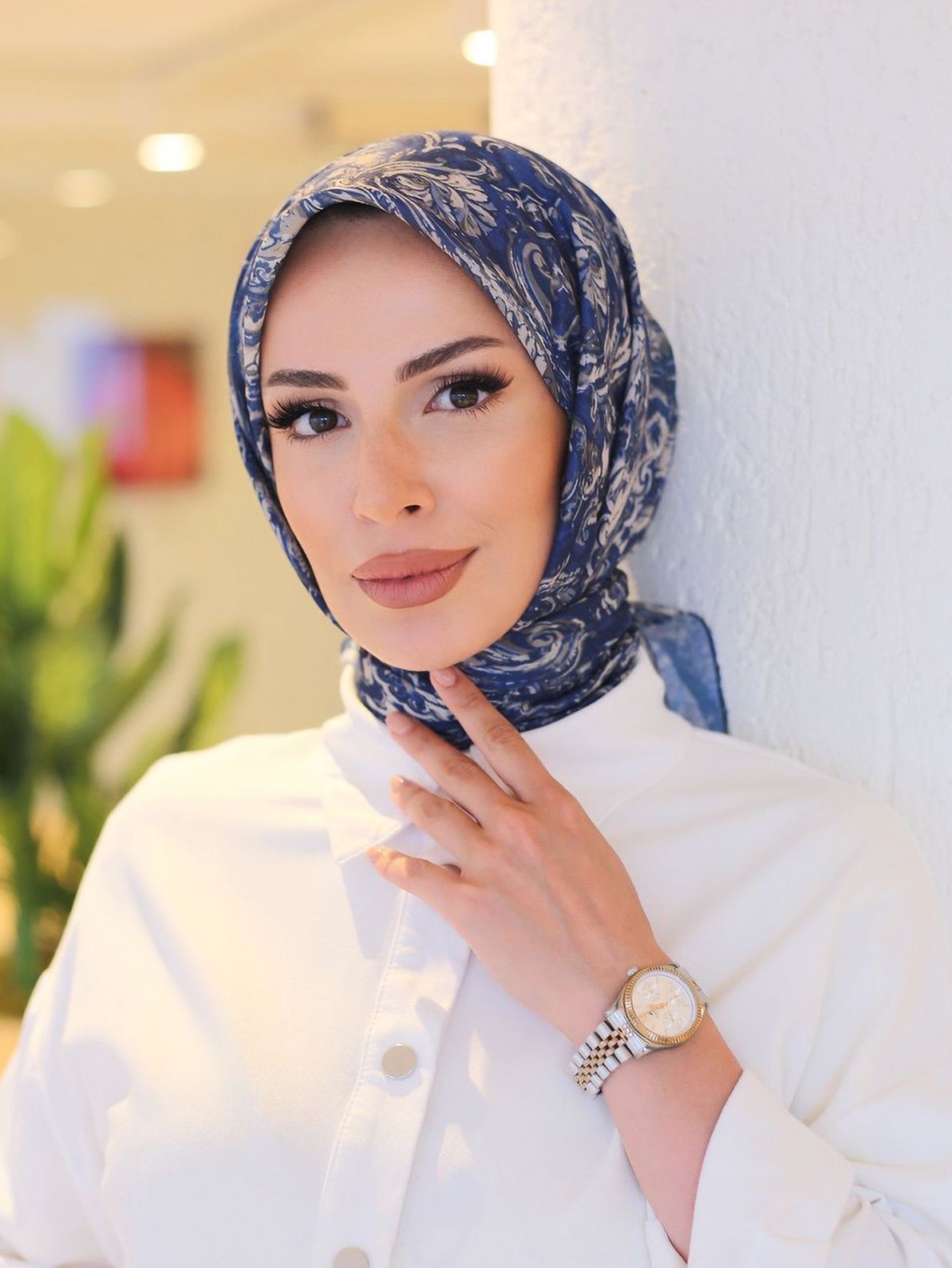 Ebruli Eşarp Marine