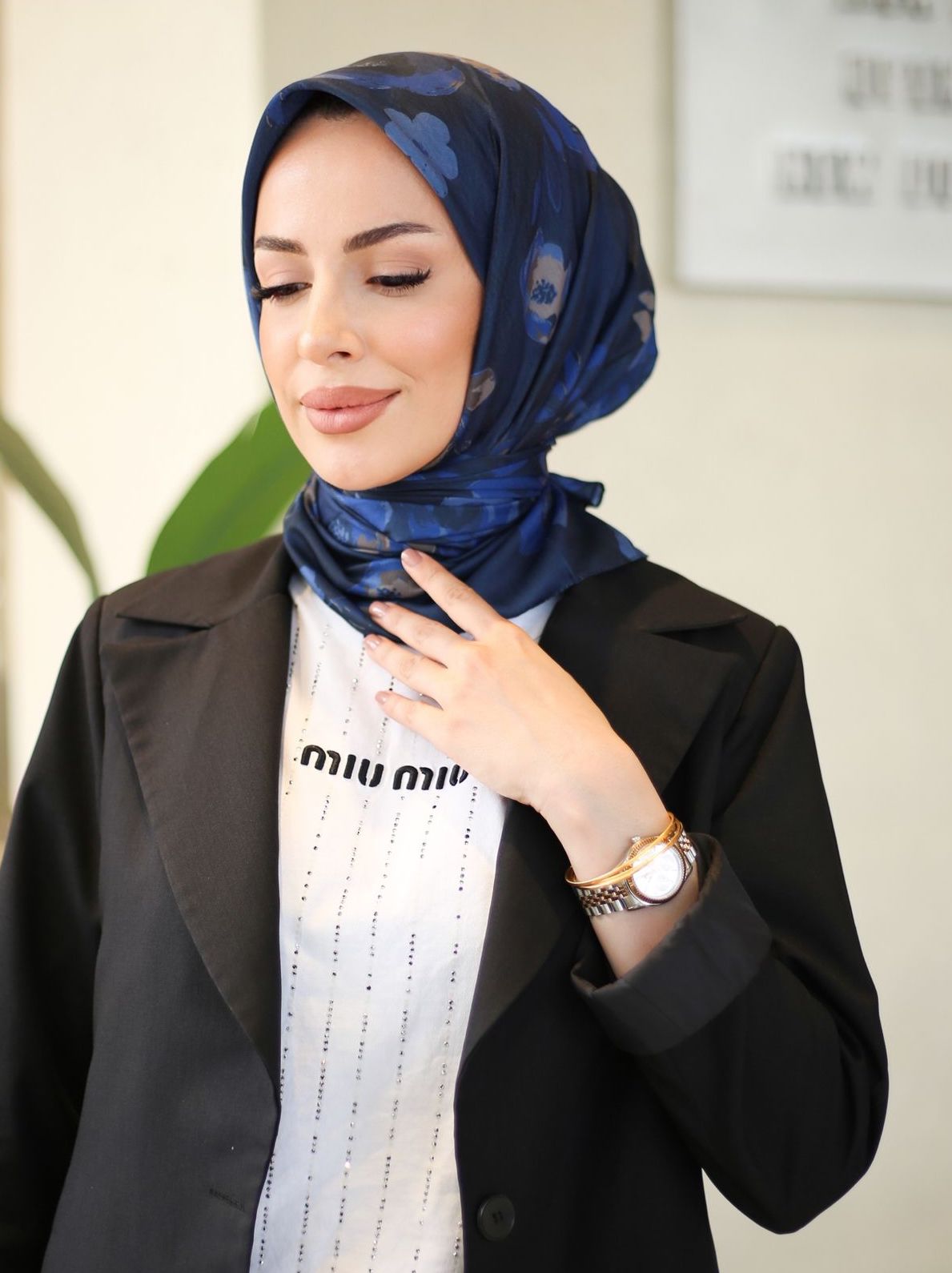 Rosaya Eşarp Marine