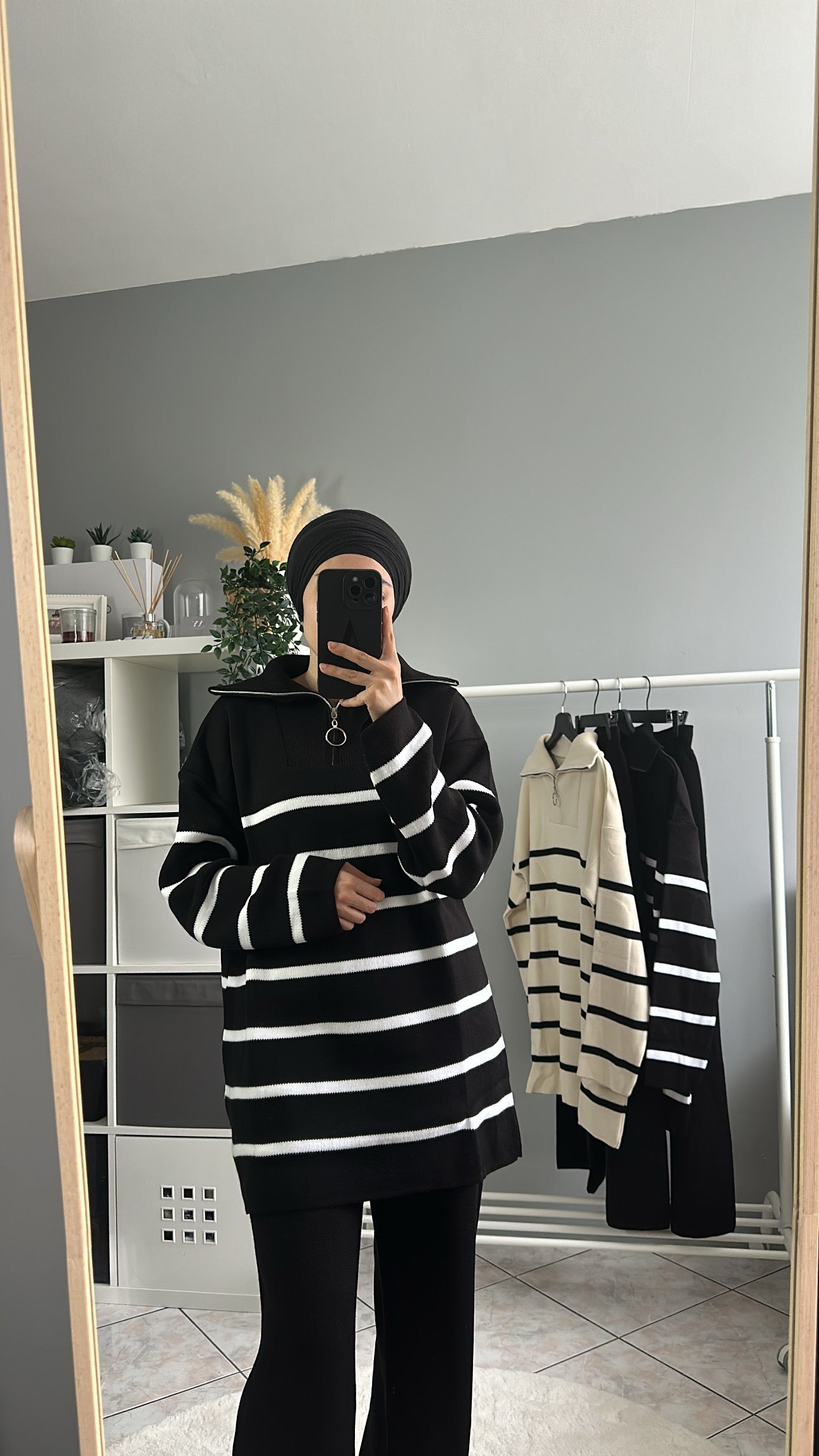 Ensemble tricot pull et pantalon ample 