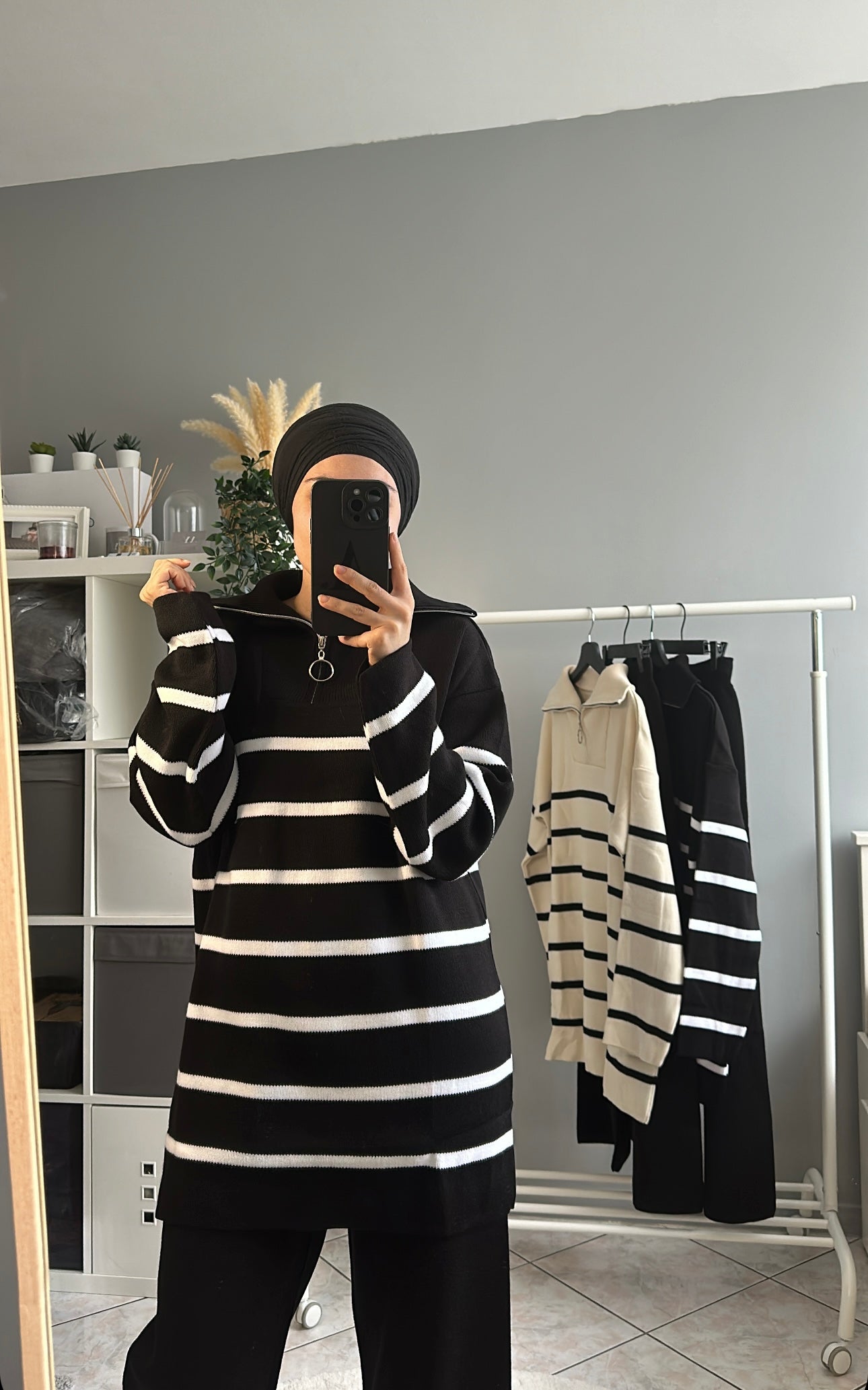 ensemble femme mastour noir et blanc